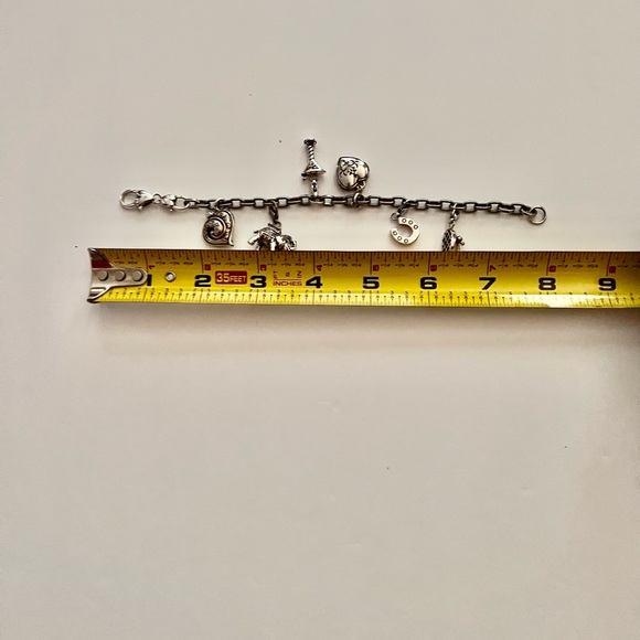 Silver Brighton bracelet with 6 charms - Picture 3 of 5